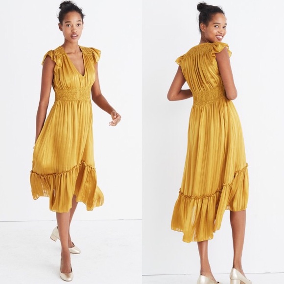ulla johnson yellow dress